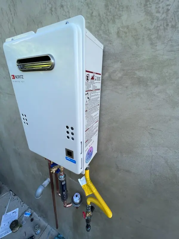 Tankless water heater installation for Harbor Shores homes